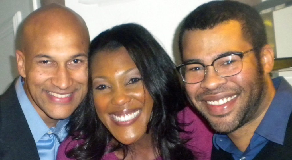 Misty Monroe with Keegan Michael Key and Jordan Peele